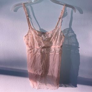 Intimissimi pink sparkly y2k slip/chemise top size medium